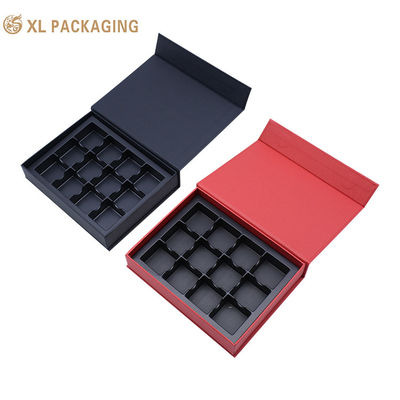 Magnetische chocolade verpakking cadeaubon Rijfe kraftpapier cadeaubon met plastic bak