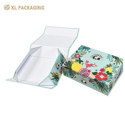 Aanpasbare, milieuvriendelijke, opvouwbare, magnetische geschenkdoos met slot met goudfolie voor luxe verpakking