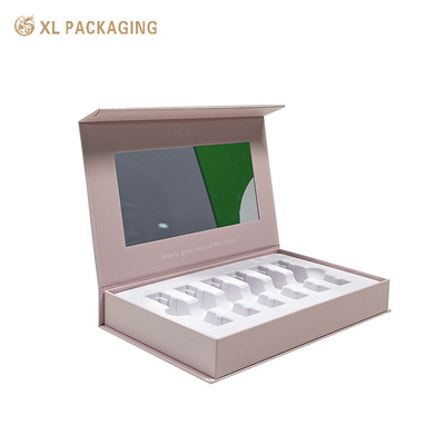 Luxe aangepaste cosmetische doos kartonnen cadeaubon Eco-vriendelijke hardcover cadeaubon met magnetisch deksel