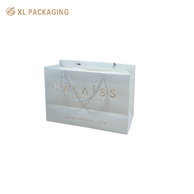 Geschenkpapier Verpakkingszakken Hard Luxe Witte Kunstpapier Winkeltas Custom Logo
