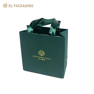 Luxe Boetiek Juwelen Geschenktas Custom Printed Ribbon Paper Souvenir Winkelwagen