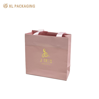 Groothandel Custom Kleur Roze Cadeauverpakking Tassen Logo-Bedrukte Papieren Verzendingstassen Met Versterkte Handvatten Matte/Glans Afwerking Perfect Voor Verjaardagscadeaus Merkleveringen