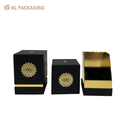 Op maat gemaakt luxe deksel en basis parfum doos huidverzorging cadeau cosmetische mode goud stempel parfum doos