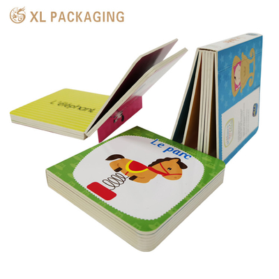Groothandel Custom Book Printing Een set van kinderen Engels boek 9pcs Klein cognitief papier boek Custom Printed