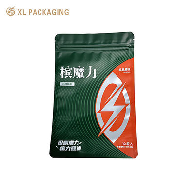 Aluminiumfolie Mylar Stand Up Pouch Ziplock Custom Paper Sticker Label Voedselverpakking