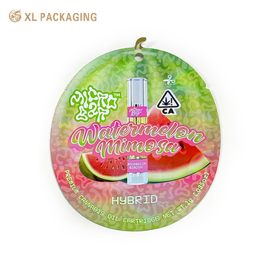 Mini huidverzorging Zip Seal Mylar Bags Ronde Plastic Mask Packaging Bag Vochtbestendige