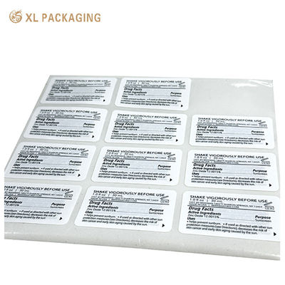 Gepersonaliseerde parfumflesstickers XL aangepaste papieren etiketten met vinyl waterdichte goudfolie afwerking