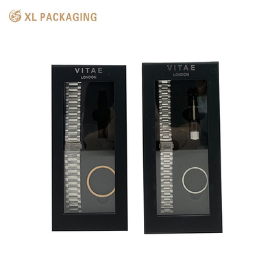 OEM Aanpassen Luxe Textuur Papier Horloge Geschenkdoos Met Instructies Handleiding Kaarten Rigiede Dozen