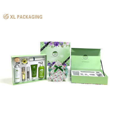 XL verpakking Custom verpakkingsdoos Fabriek Eco-vriendelijk Custom logo Magnetische sluiting Grote luxe cosmetische doos Huidverzorging Verpakking met verwijderbare dienhard karton Perfect voor cadeautjes & branding