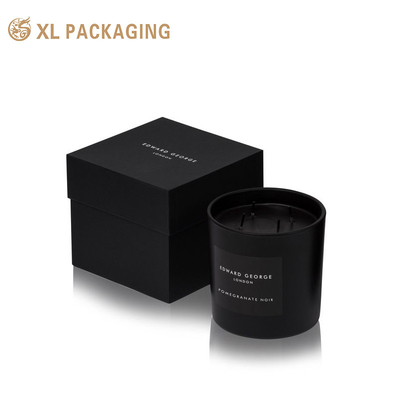 XL verpakking Custom verpakkingsdoos Factory Custom Kraft Candle Verpakkingsdoos Met Deksel En Basis Stijve cadeaubon Kaarten met papieren dienblad