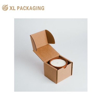 Gepersonaliseerde kleurenprinten Kraftpapier Rigid Paper Board Gift Packaging Box Voor Kaars