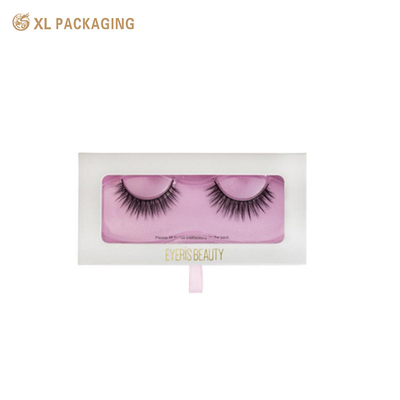 Groothandel Op maat gedrukt Rigid Cardboard Paper Box Cosmetic Paper Box False Eyelash Packing Box