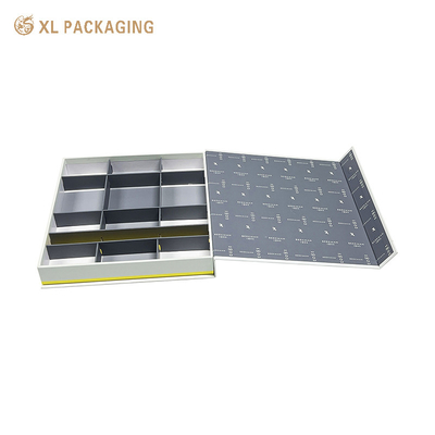 XL verpakking Custom luxe dozen rechthoekige magnetische doos verpakking met zachte schuimbak voor cosmetica / parfum / huidverzorging