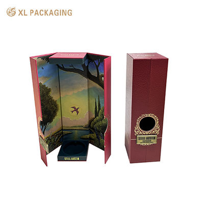 Custom Double Door Magnetic Closure Wine Gift Box met milieuvriendelijke materialen en aanpasbare branding