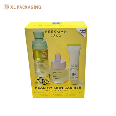 Gepersonaliseerde huidverzorging Cosmetische karton vouwverpakking Tuck Top Gepersonaliseerde gedrukte cosmetische papieren verpakking