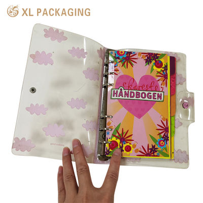 Custom PVC 6-ring los-blad bindboek met flexibele waterdichte cover en full-color printing