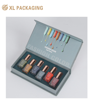 Luxe aangepaste nagellak papierdoos cosmetische verpakking papier karton stijve dozen lippenstift doos set verpakking
