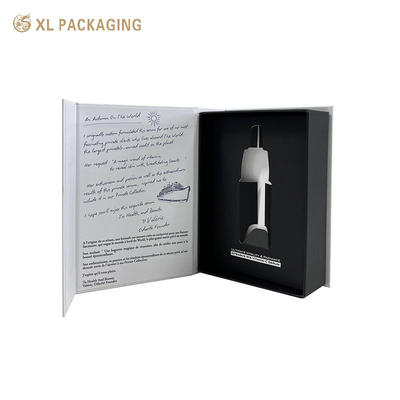 Kleine huidverzorgingspapierdoos Wit Zwart Cosmetisch Geschenkdoos Verpakking Kaartpapier Inbreng Magnet Doos