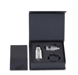 Persoonlijk afdrukken lege magneet papier verpakkingsdozen lint gekoppeld deksel hinged papieren doos voor voedsel blik