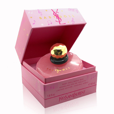 Custom Logo Stamping Folie Logo Hinged Link Clamshell Shape Papier Kaars Parfum Verpakking Geschenkdoos Voor 100ml 50ml 30ml