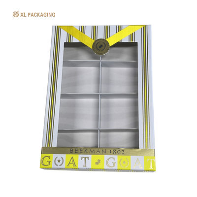 XL Packaging Custom Square Skincare Paper Box With Window Transparent Cosmetic Perfume Packaging Gift Box Serum Skincare Boxes