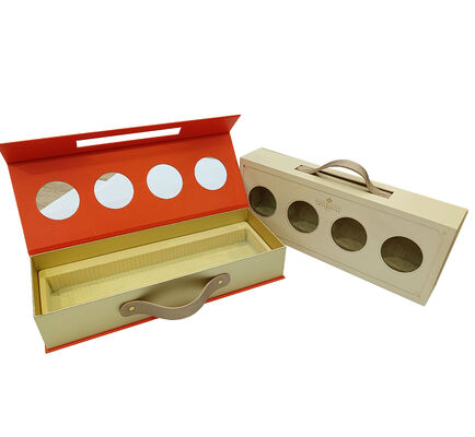 Magneet Geschenkdoos Met Handvat Verpakking Thee Hete Koffie Chocolade Tas Kofferdoos