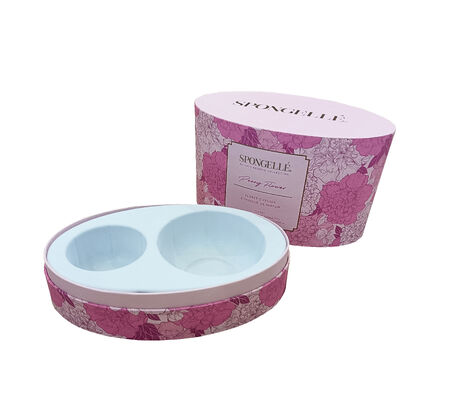 Custom Oval Shape Perfume Soap Gift Box Full Color Printing Rigid Packaging with Foam Tray